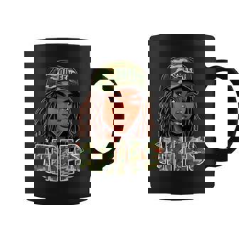 Aries Queen Camo Hat Locs Birthday Black Woman Coffee Mug - Monsterry