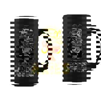 Aries Queen Camouflage Black Woman Cap Zodiac Sign Coffee Mug - Thegiftio UK