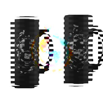 Artistic Earth Watercolor Travel World Traveling Colorful Graphic Print Coffee Mug - Monsterry