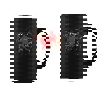 Artistic Heart Graphic Print Coffee Mug - Monsterry