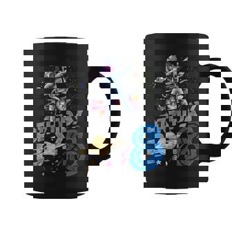 Astronaut 8 Years Old Bday Space Explorer 8th Birthday Boy Graphic Print Coffee Mug - Monsterry