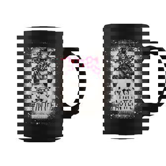 Aunt Life Soccer Messy Bun Bleached Auties Girl Mother's Day Coffee Mug | Mazezy