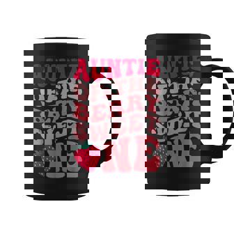 Auntie Of The Berry Sweet One Strawberry First Birthday Coffee Mug - Seseable