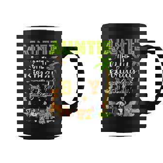 Auntie Of The Birthday Boy Wild Zoo Theme Safari Party Graphic Print Coffee Mug - Monsterry