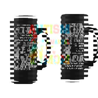 Autism Awareness Autism Doesnt Come With A Manual Autism Mom Coffee Mug | Mazezy
