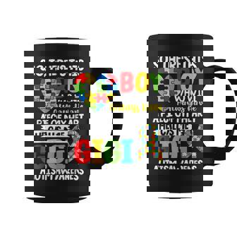 Autism Awareness Gigi Autistic Heart Proud Autism Grandma Coffee Mug - Seseable