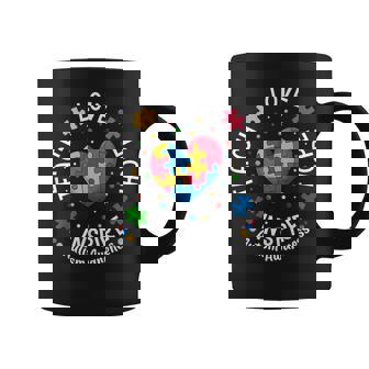Autism Awareness Respect Love Support Blue Autism Boy Girls Coffee Mug - Seseable