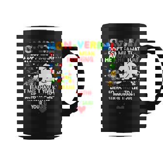 Autism Elephant Non-Verbal Doesn't Mean That I Have Nothing Coffee Mug | Mazezy