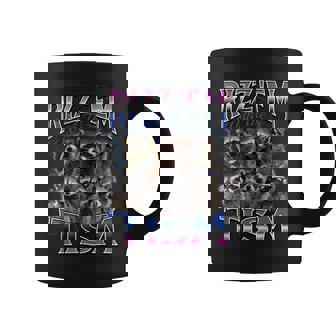 Autism Rizz Em With The Tism Meme Autistic Racoon Coffee Mug | Mazezy