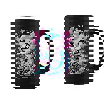 Axolotl Boba Tea Kawaii Neko Japanese Bubble Tea For Girls Graphic Print Coffee Mug - Monsterry