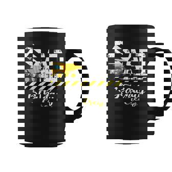 B-Day Party Dad Birthday Crew Construction Birthday Party Graphic Print Coffee Mug - Monsterry