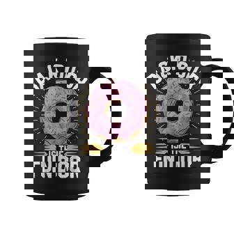 The Back Door Is The Fun Door Dirty Adult Humor Glazed Donut Coffee Mug - Monsterry