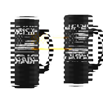 Back The Orange Cultural Diversity Awareness Flag Ribbon Graphic Print Coffee Mug - Monsterry