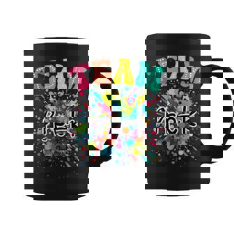 Back To School Groovy Teacher And Kid Team Pre-k Graphic Print Coffee Mug - Monsterry