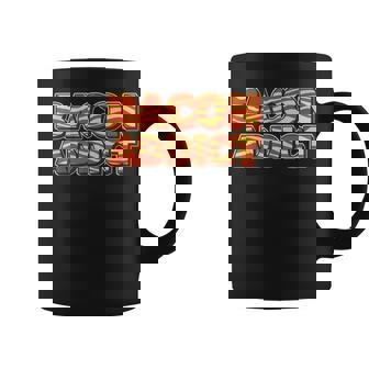 Bacon Addict Bacon Addiction Bacon Rehab Graphic Print Coffee Mug - Monsterry