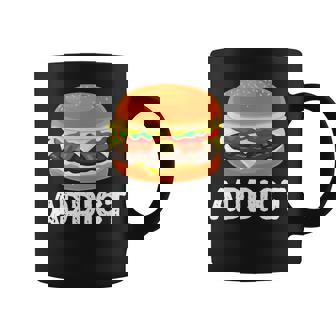 Bacon Cheeseburger Hamburger Addict Junk Fast Food Premium Graphic Print Coffee Mug - Monsterry