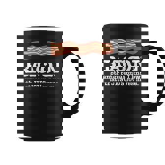 Bacon Another Reason I Know That Jesus Loves Me Quote Graphic Print Coffee Mug - Monsterry