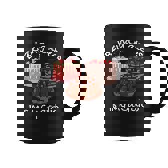 Baking Cakes Is My Cardio Cake Baking Graphic Print Coffee Mug - Monsterry