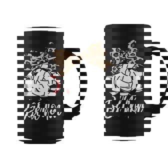Ball Mom Baseball Volleyball Soccer Leopard Coffee Mug | Mazezy