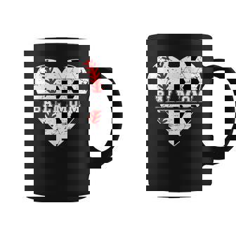 Ball Mom Heart Soccer Baseball Mom Soccer Baseball Mama Coffee Mug | Mazezy