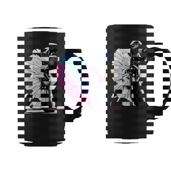 Ballerina Russian Terrier Dog Dancing Graphic Print Coffee Mug - Monsterry