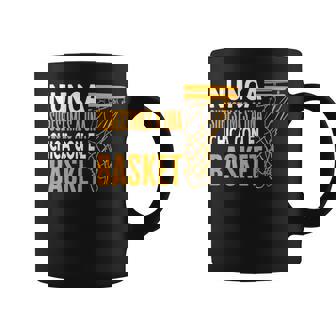 Baloncesto Una Chica Con El Basket Divertido Basketball Taza de café - Regaloses