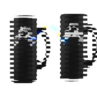 Bandera Argentina Uruguay Corazón Uruguayo Argentino Taza de café - Regaloses