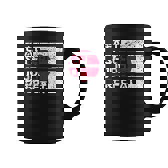 Bandera De Japón Eat Sleep Judo Repeat Judoka Taza de café - Regaloses