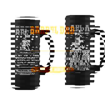 Barrel Racing Dad Definition Dad Of A Barrel Racer Father Graphic Print Coffee Mug - Monsterry