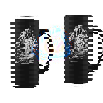 Baseball Drip Ice Cream Sprinkles Baseball Glove Coffee Mug - Seseable