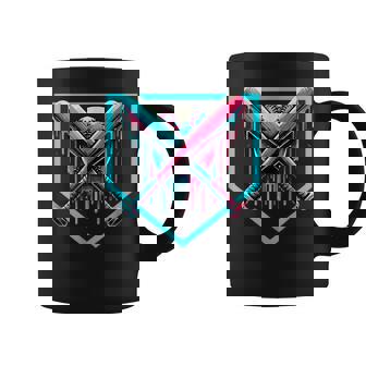 Baseball Home Plate Drip Boys Baseball Bat Baseball Drip Graphic Print Coffee Mug - Monsterry