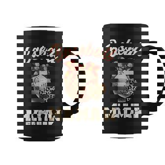 Baseball Mamaw Bandana Leopard Heart Fans Mother's Day Coffee Mug | Seseable CA