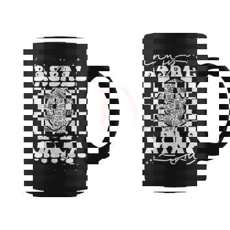 In My Baseball Mom Mama Era Leopard Mom Baseball Coffee Mug - Seseable