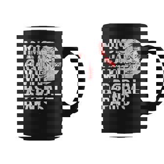 Baseball Mom Moms Against White Baseball Pants Coffee Mug - Thegiftio UK