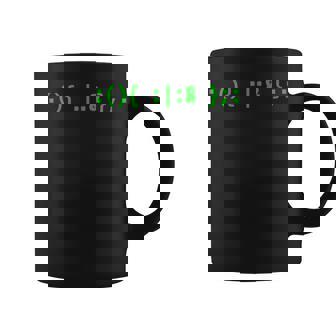 Bash Fork Bomb Green Text For Command Line Hackers Graphic Print Coffee Mug - Monsterry