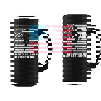 Basketball Nana Us Flag Grandma 4Th Of July Coffee Mug | Mazezy
