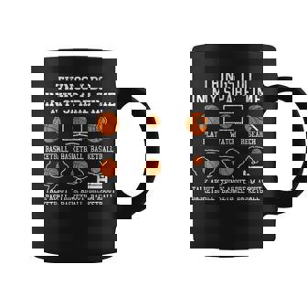 Basketball Things I Do In My Spare Time Bball Player Sports Coffee Mug - Seseable