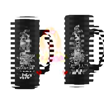 Basset Hound Mom Mama Sunglasses Dog Lover Owner Womens Coffee Mug - Seseable