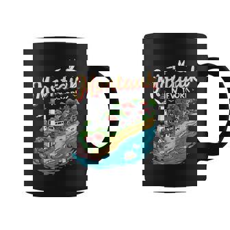 Beach Vacation Montauk New York Scenic Coastal Lighthouse Graphic Print Coffee Mug - Monsterry