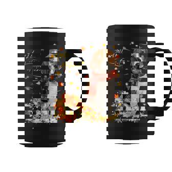 Beagle Leaf Fall Hello Autumn For Dog Lover Thanksgiving Graphic Print Coffee Mug - Monsterry