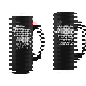 Bear Christmas Shirt And Buffalo Plaid Pajama Graphic Print Coffee Mug - Monsterry