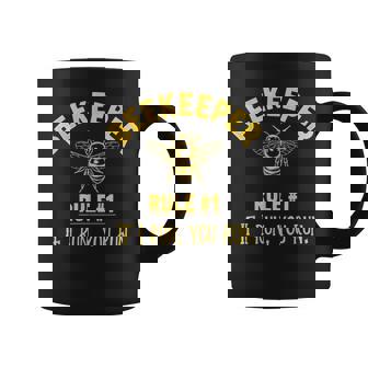 Beekeeper Rule 1 If I Run You Run Bees Honey Beekeeping Graphic Print Coffee Mug - Monsterry