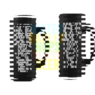 Beer Brewing Ingredients Water Barley Hops Yeast Brewery Ale Tank Top Graphic Print Coffee Mug - Monsterry