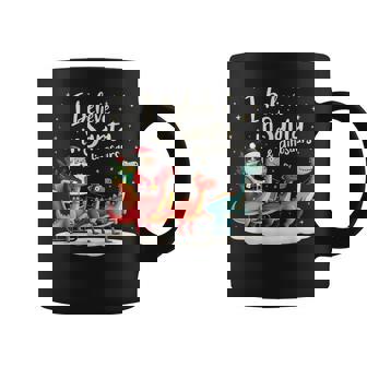 I Believe In Santa And Dinosaurs Holiday Christmas Coffee Mug - Thegiftio UK