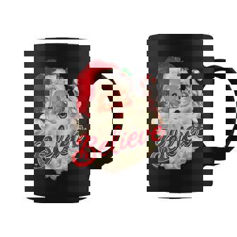 Believe Santa Ornaments Christmas Xmas Family Pajamas Graphic Print Coffee Mug - Monsterry