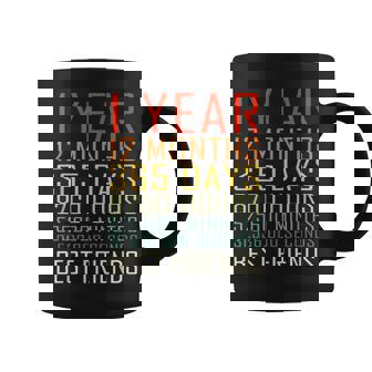 Best Friends Vintage 1 Years Friendship Anniversary Graphic Print Coffee Mug - Monsterry