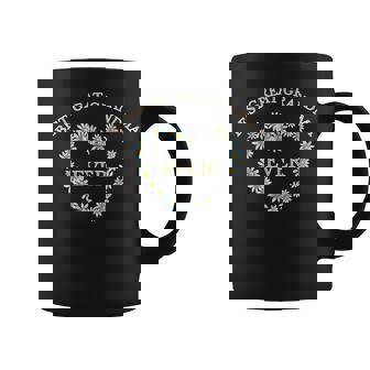 Best Great Grandma Ever Con Flores Y Corazón Taza de café - Regaloses