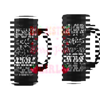 Big Sister Of The Berry First Birthday Girl Strawberry Graphic Print Coffee Mug - Monsterry