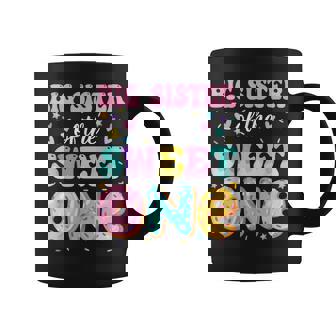 Big Sister Of The Sweet One 1St Birthday Donut Bday Party Coffee Mug | Seseable CA