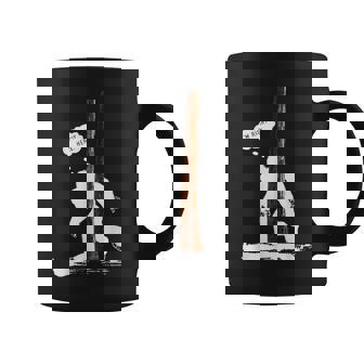 Bigfoot Hiding Behind Tree For Sasquatch Believer Graphic Print Coffee Mug - Monsterry